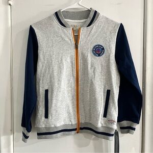 Leo & Lily Boys Gray Jacket with Orange Zipper